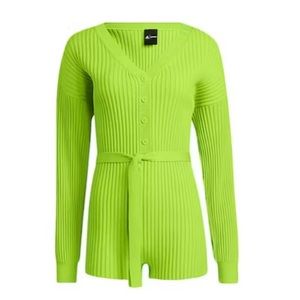 Adidas Ivy Park Halls of Ivy Knit Rib Romper Small